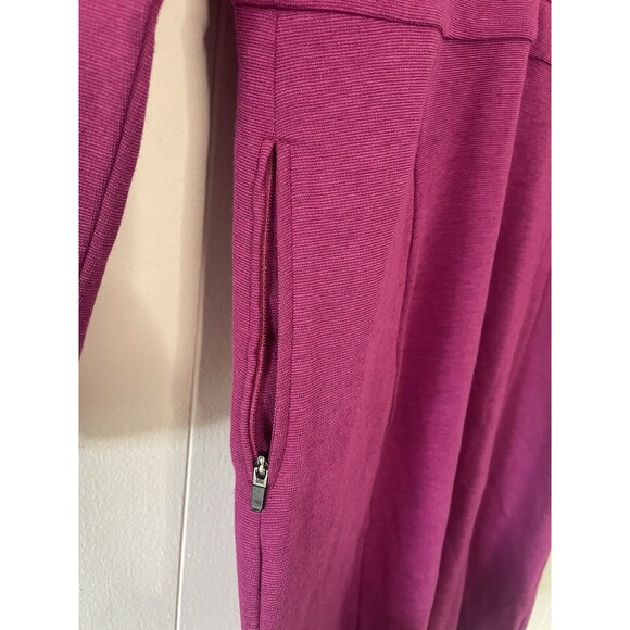 Toad & Co Dress Fuchsia Pink Long Sleeve Fit Flare Soft Outdoor Womens Small* - Picture 3 of 16